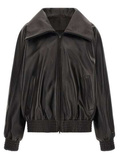 Balenciaga Black Leather Le City Jacket