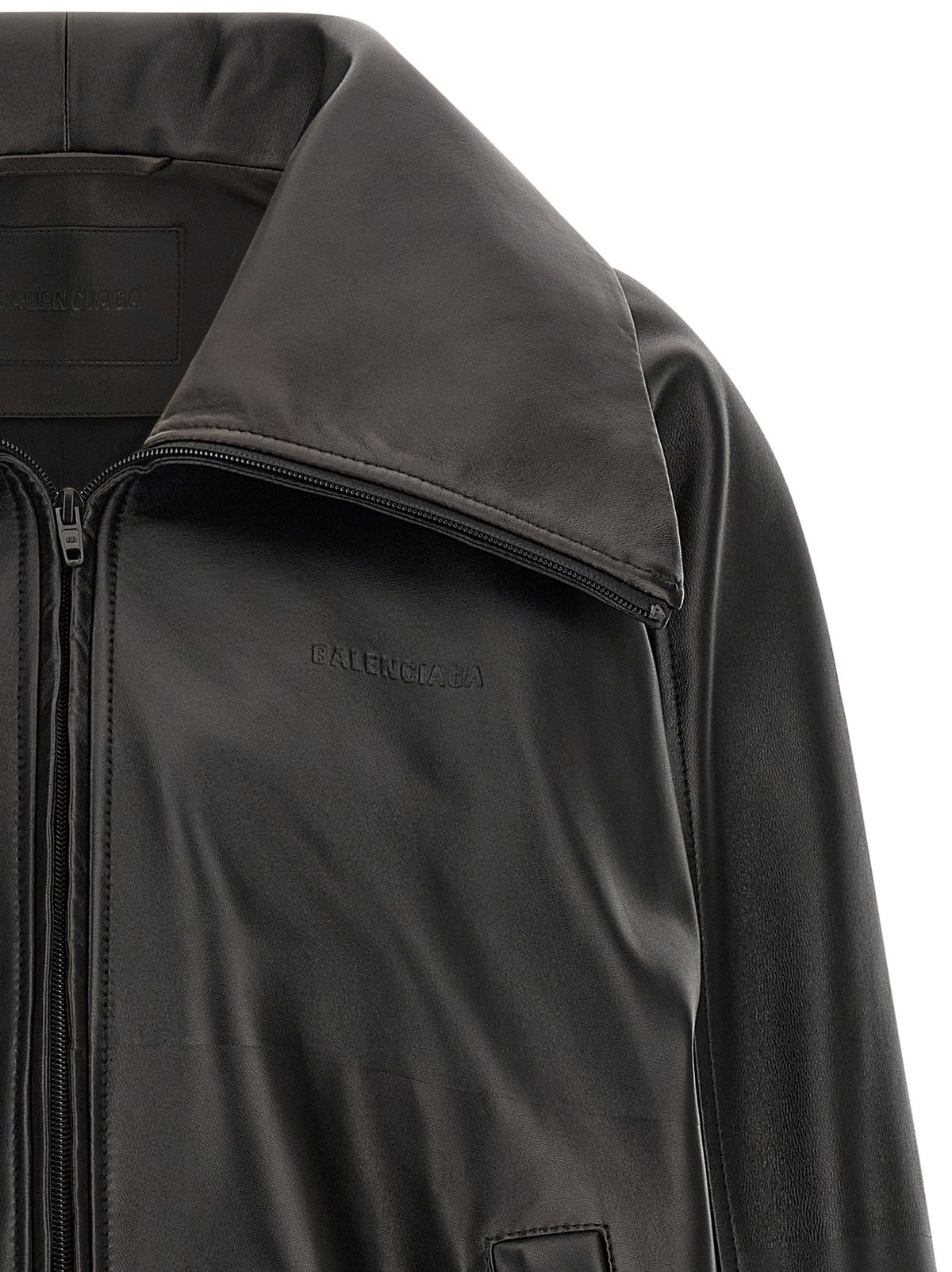 Balenciaga Black Leather Le City Jacket