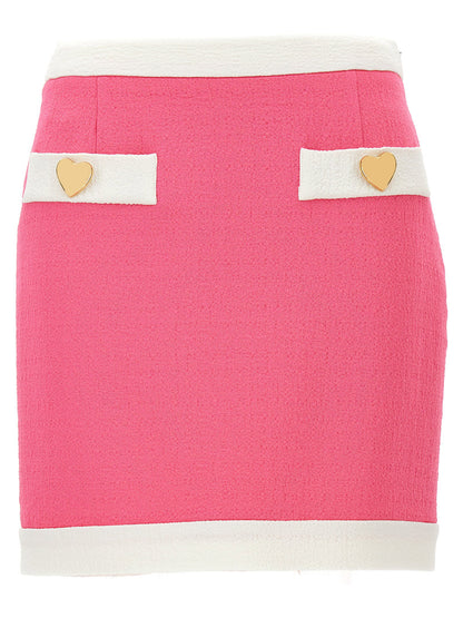 Moschino Heart Buttons Skirt