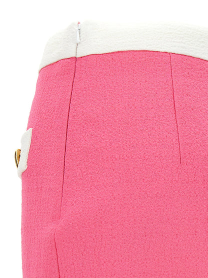 Moschino Heart Buttons Skirt