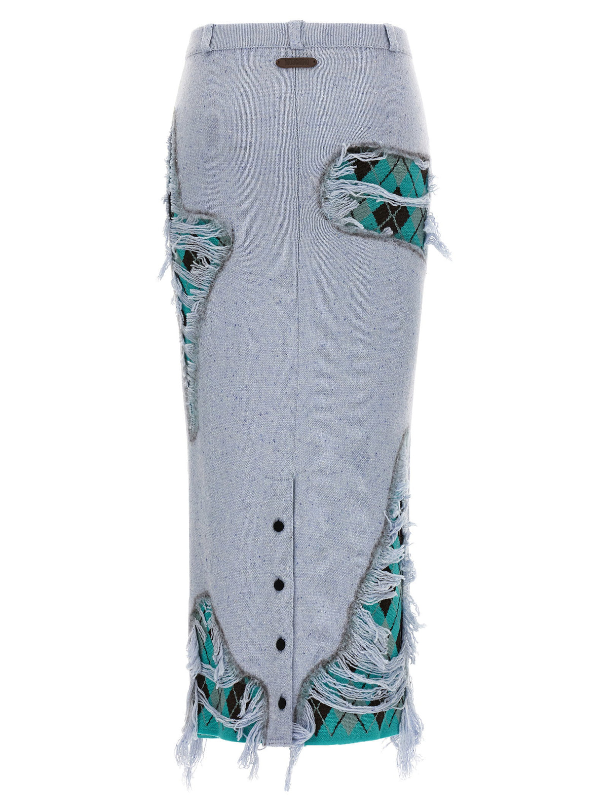 Moschino Deconstructed Argyle Skirt