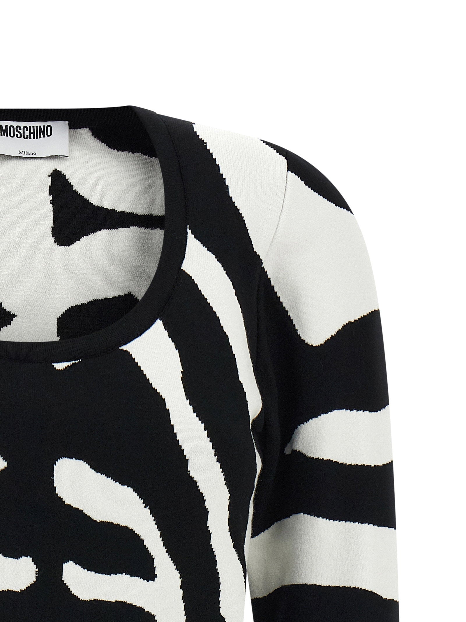 Moschino Zebra Intarsia Sweater