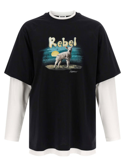 Moschino Double Layer Rebel T-shirt