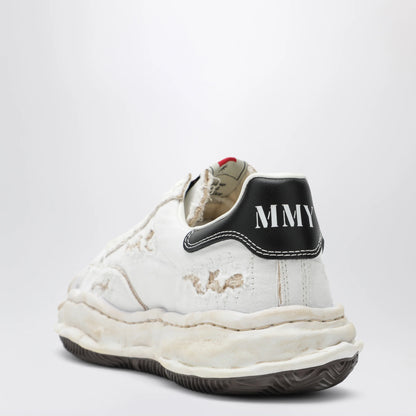 Maison MIHARA YASUHIRO Blakey sneakers in white canvas with worn effect
