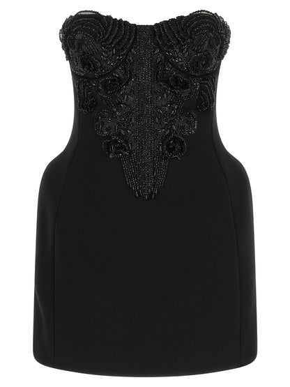 Elisabetta Franchi Crystal Corset Dress