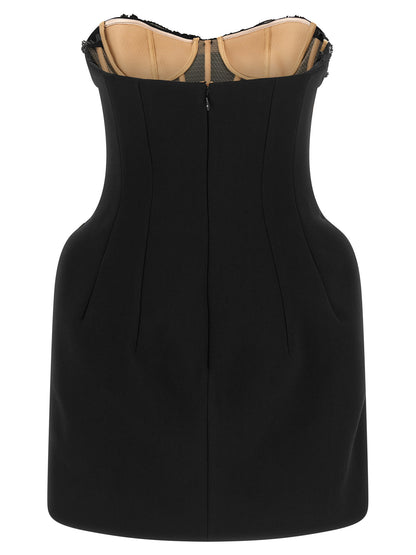 Elisabetta Franchi Crystal Corset Dress