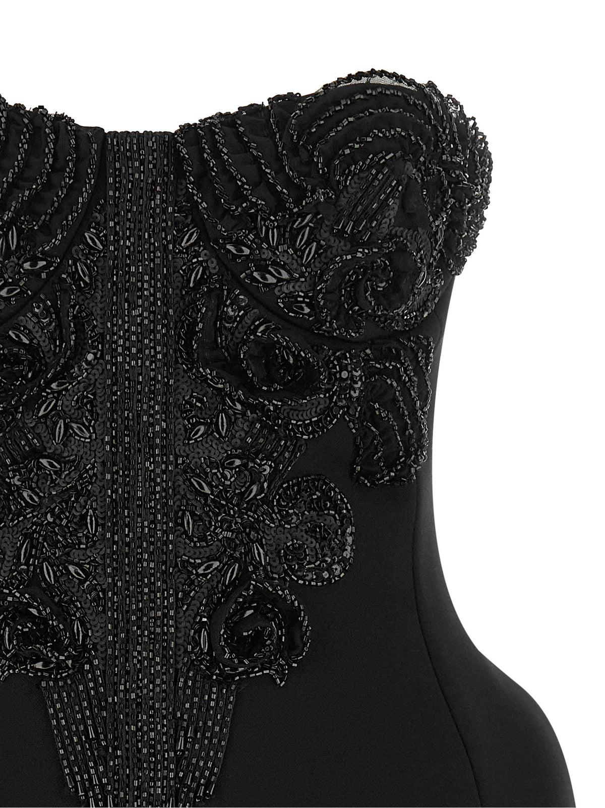 Elisabetta Franchi Crystal Corset Dress