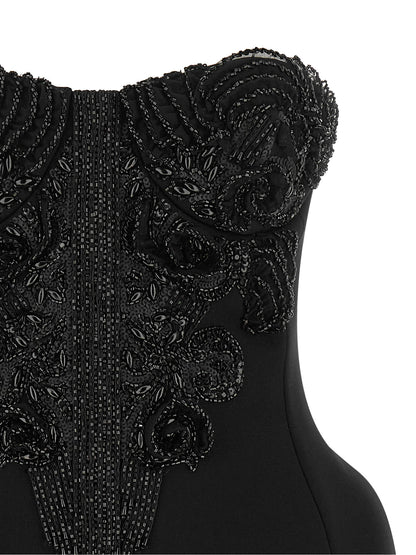 Elisabetta Franchi Crystal Corset Dress
