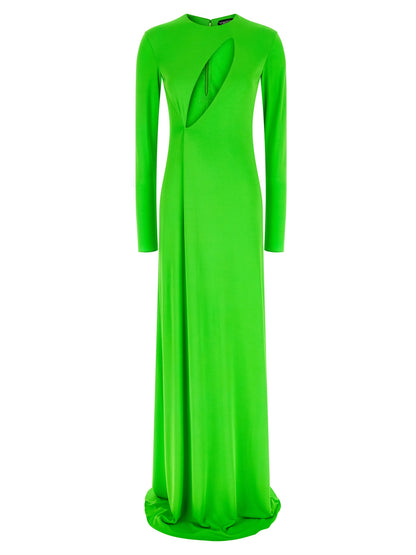 Tom Ford Long Sleeve Slash Front Evening Dress