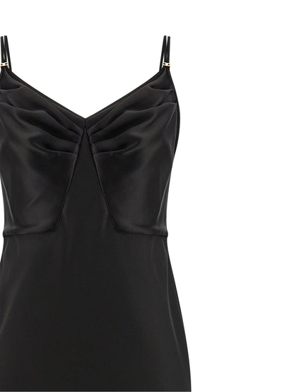 Elisabetta Franchi Red Carpet Satin Dress