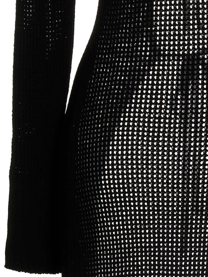 AndreĀdamo Openwork Long Cardigan