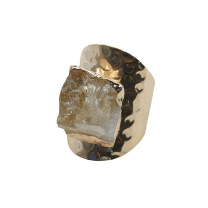 Cocktail Ring with Citrine Stone