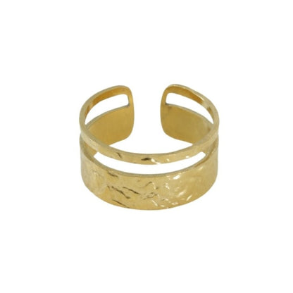 Double Band Gold Accent Ring