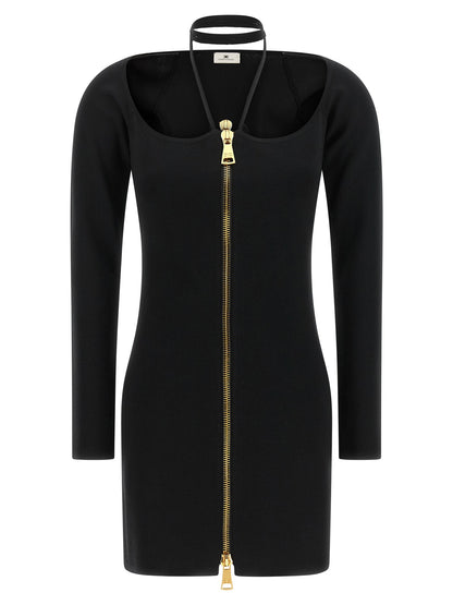 Elisabetta Franchi Fabric Stitch Knit Dress