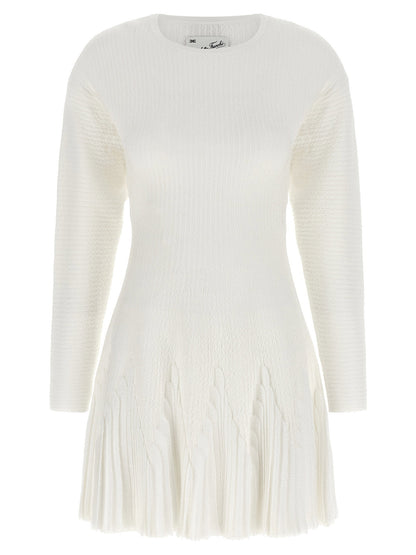 Elisabetta Franchi Knitted Pleated Dress