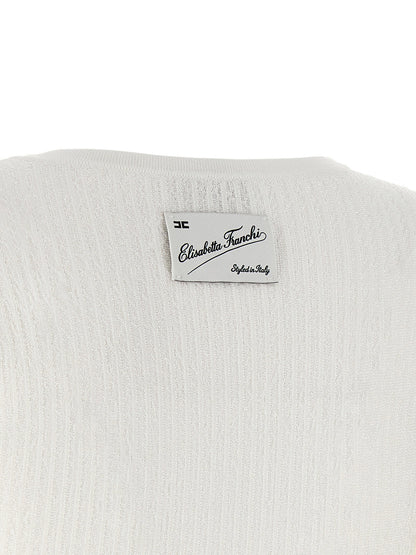 Elisabetta Franchi Knitted Pleated Dress