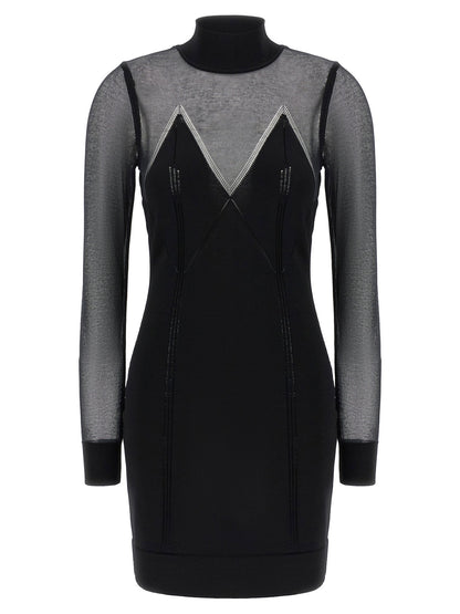 Elisabetta Franchi Dress With Transparencies