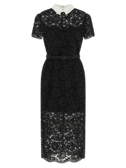 Self-Portrait Lace Dress With Collar