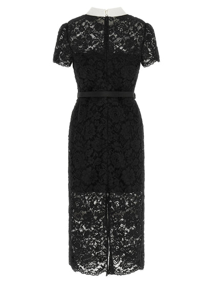 Self-Portrait Lace Dress With Collar