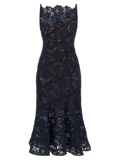 Self-Portrait Spiral Lace Lace Dress