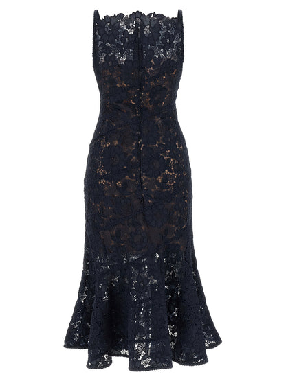 Self-Portrait Spiral Lace Lace Dress