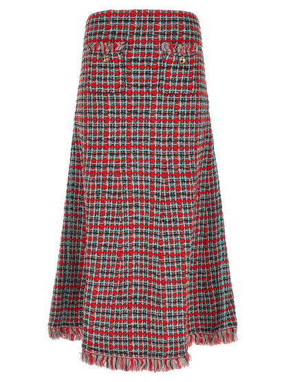 Self-Portrait Tweed Skirt