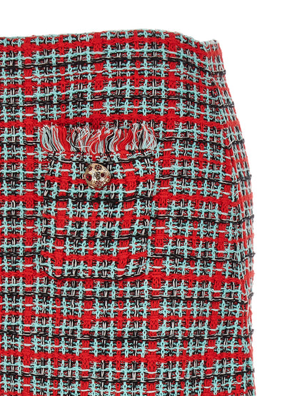 Self-Portrait Tweed Skirt