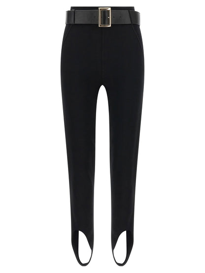 Self-Portrait Leggings With Stirrup And Belt