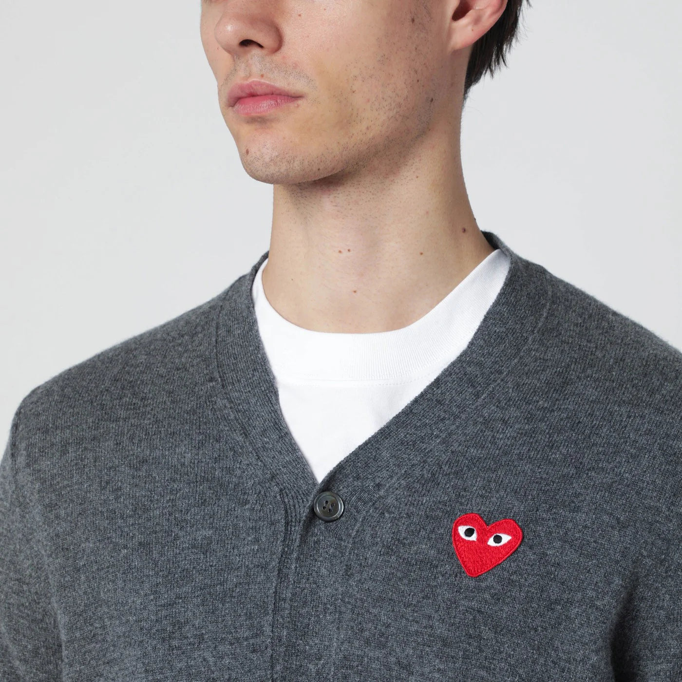 Comme des Garçons Shirt Grey wool cardigan