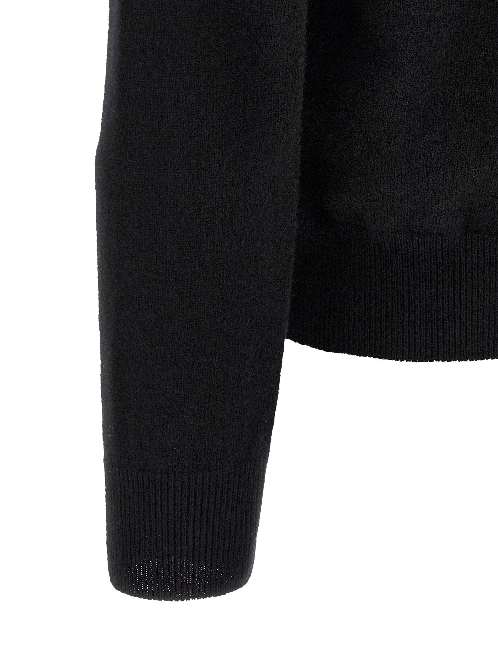 Comme Des Garçons Play Wool Cardigan With Heart Patch