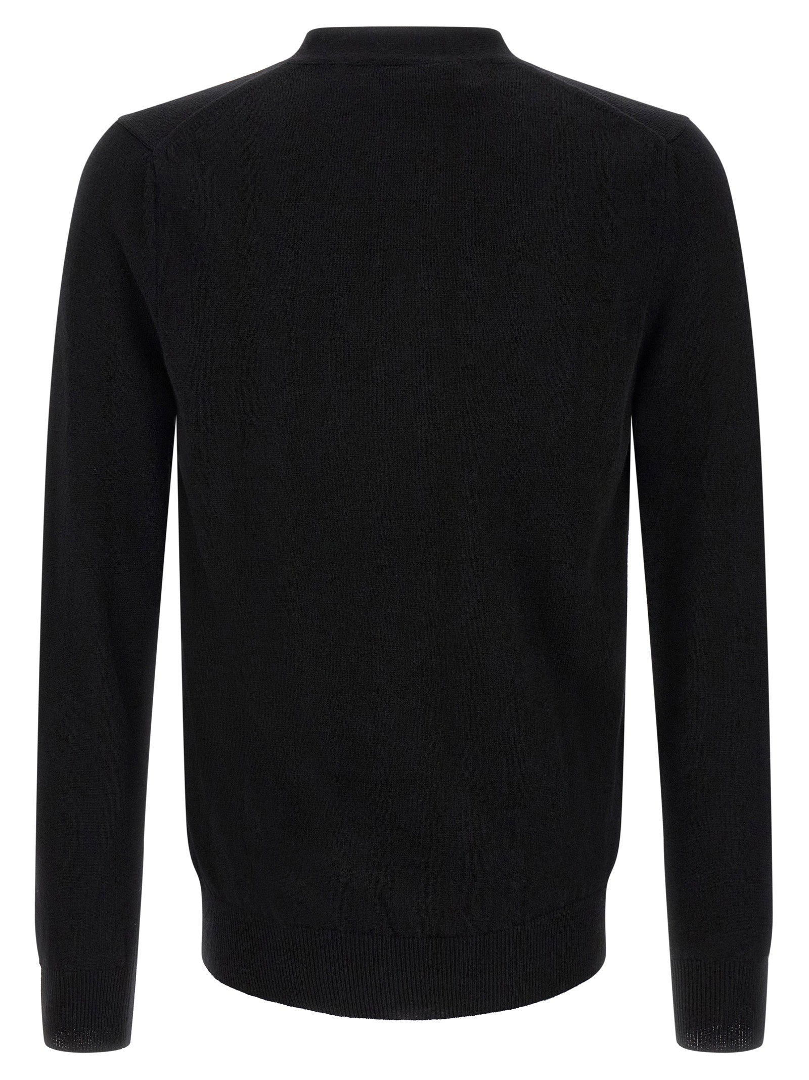 Comme Des Garçons Play Wool Cardigan With Heart Patch