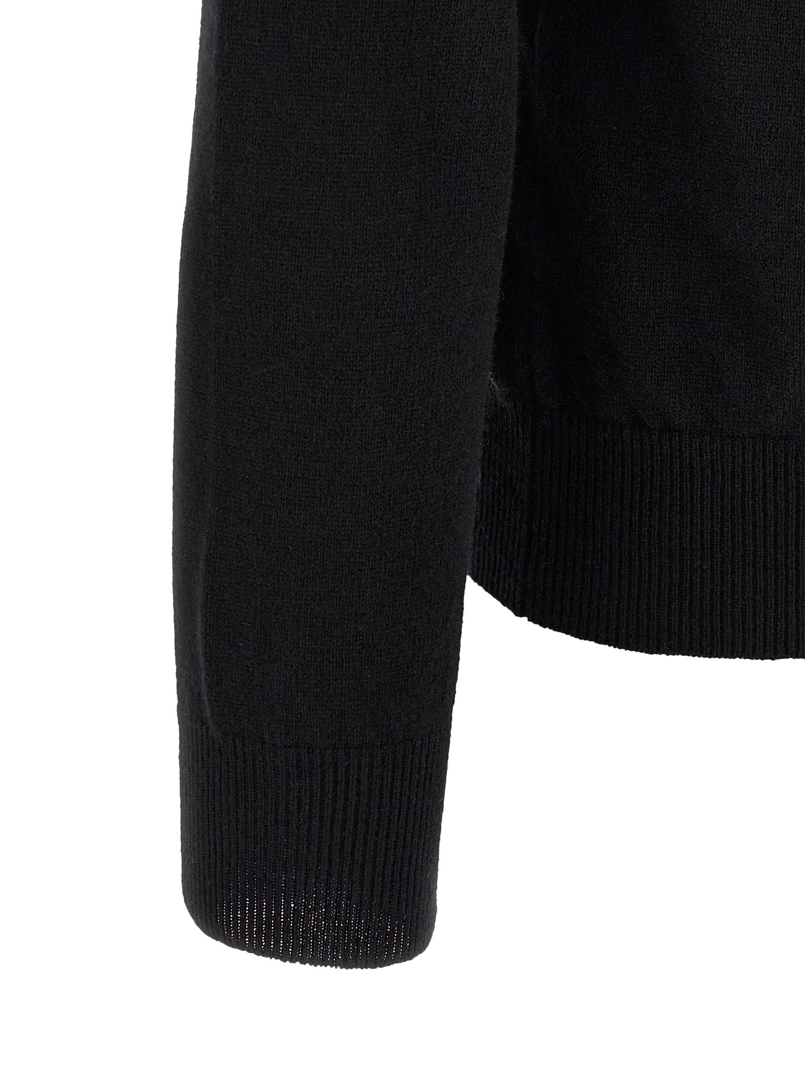Comme Des Garçons Play Wool Cardigan With Heart Patch