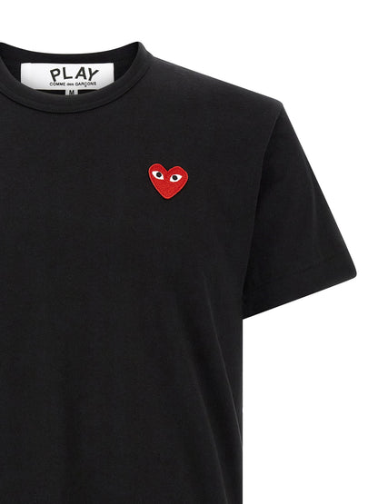 Comme Des Garçons Play Heart Patch T-shirt