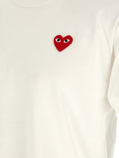 Comme Des Garçons Play Heart Patch T-shirt