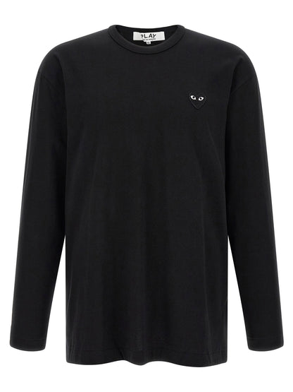 Comme Des Garçons Play Heart Patch Long Sleeve T-shirt