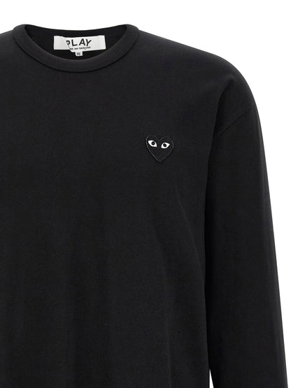 Comme Des Garçons Play Heart Patch Long Sleeve T-shirt