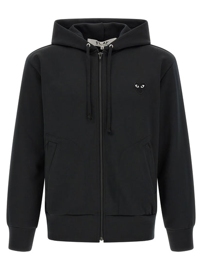 Comme Des Garçons Play Heart Patch Hoodie
