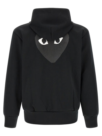 Comme Des Garçons Play Heart Patch Hoodie