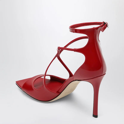 Jimmy Choo Azia sandals in red patent leather