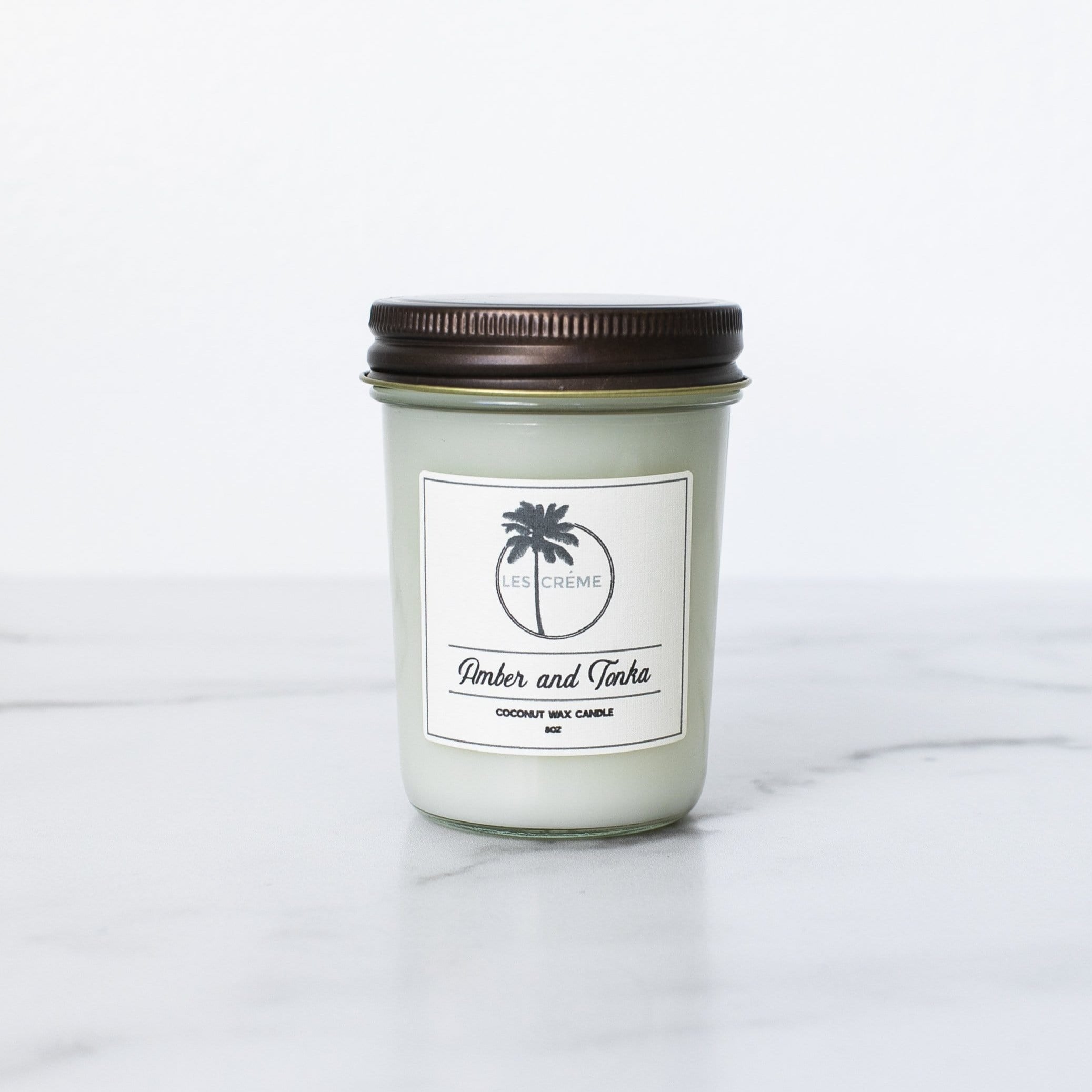 Amber + Tonka Scent Coconut Wax Candle