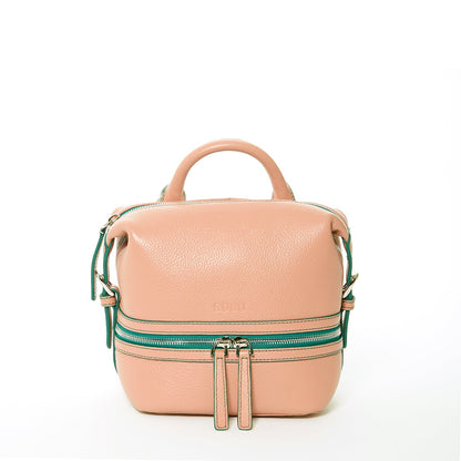 Ashley Small Pink Leather Backpack Purse