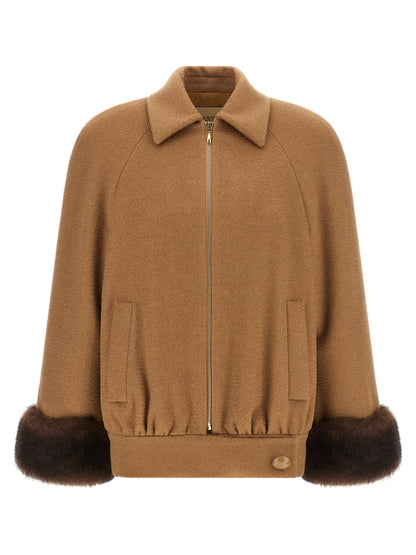 Valentino Garavani Fur Insert Caban