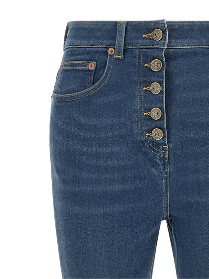 Valentino Garavani Lace Insert Jeans