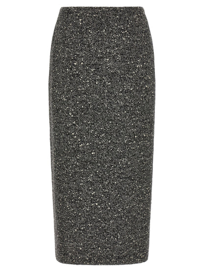 Valentino Garavani Chevron Bouclé Skirt