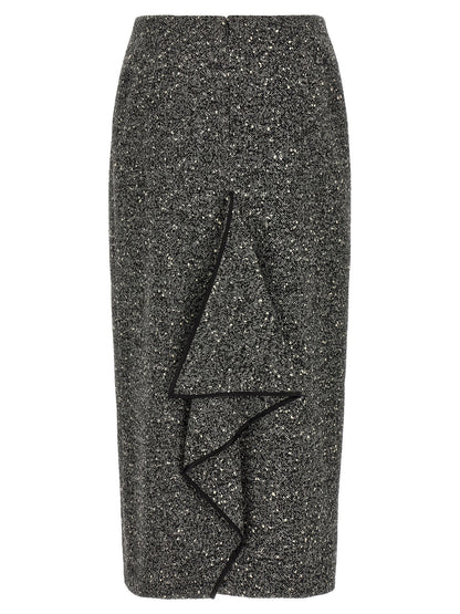 Valentino Garavani Chevron Bouclé Skirt