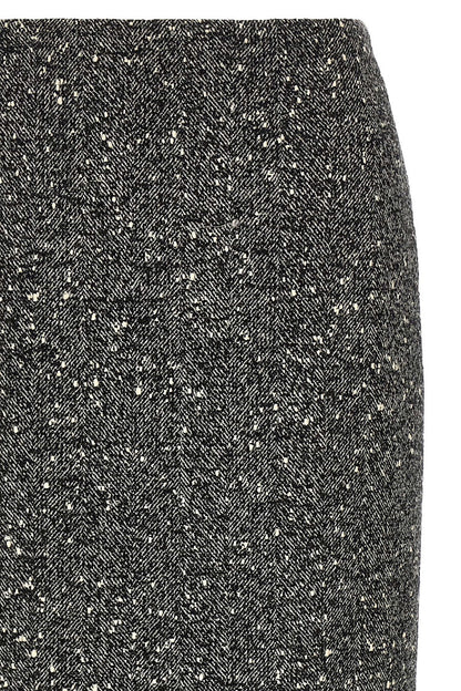 Valentino Garavani Chevron Bouclé Skirt