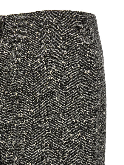 Valentino Garavani Chevron Bouclé Skirt