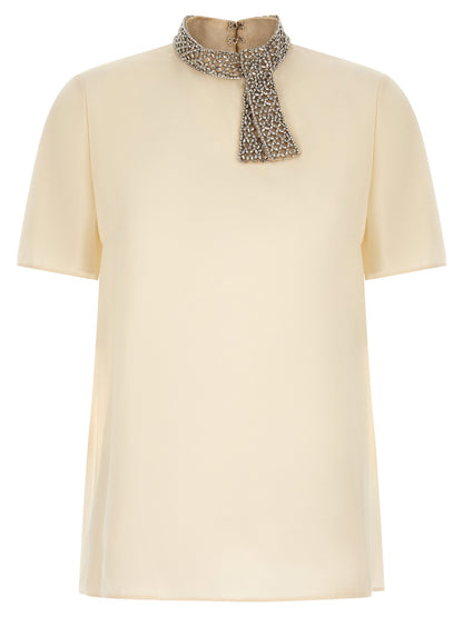 Valentino Garavani Jewel Collar Top