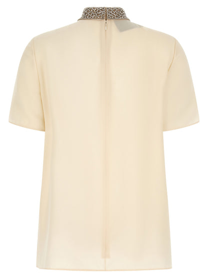 Valentino Garavani Jewel Collar Top
