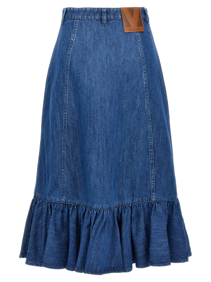 Valentino Garavani Denim Skirt